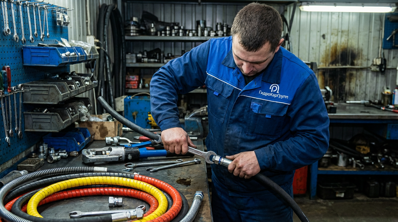 Замена фитингов и восстановление рукава